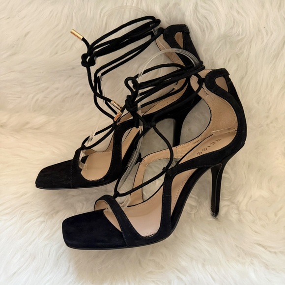 New! REISS Kate Strappy Women's Heels Sandals in Black - Picture 5 of 11